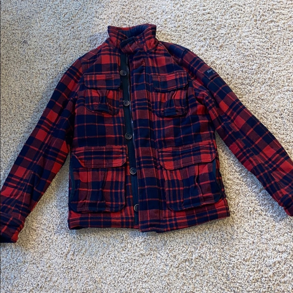Young man’s Abercrombie winter short coat